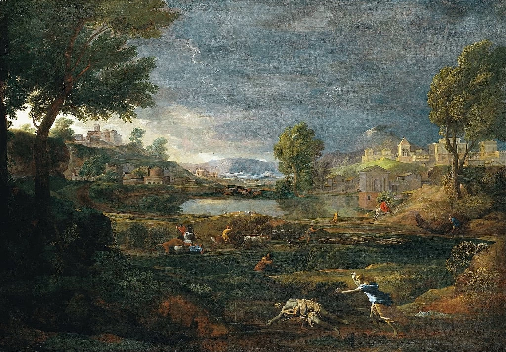 Paesaggio durante un temporale con Piramo e Tisbe - Städel Museum, Frankfurt am Main